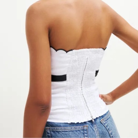 Reformation White Evelyn Linen Top - Picture 3 of 7